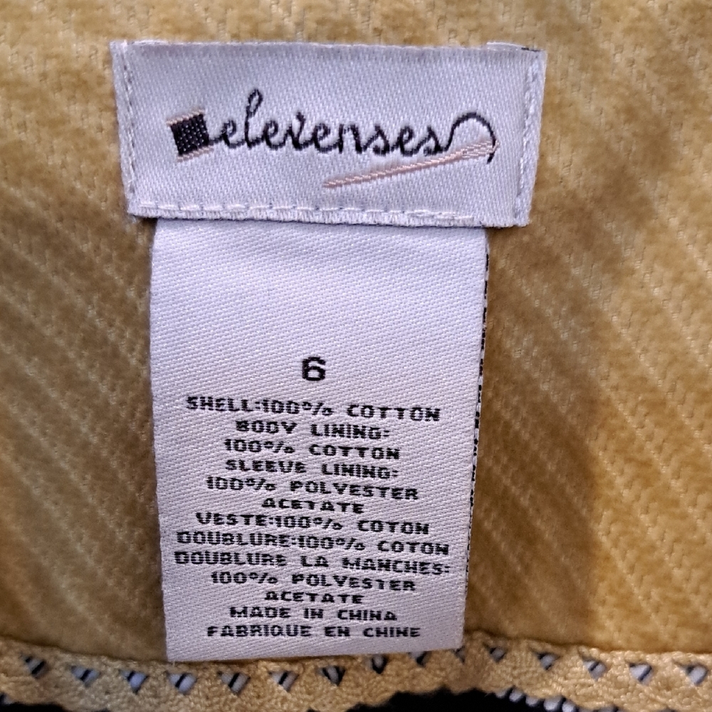 Elevenses Mustard Yellow Pea Coat with Structured Silhouette - Picture 2 of 6
